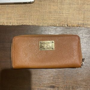 Michael Kors leather full-zip wallet